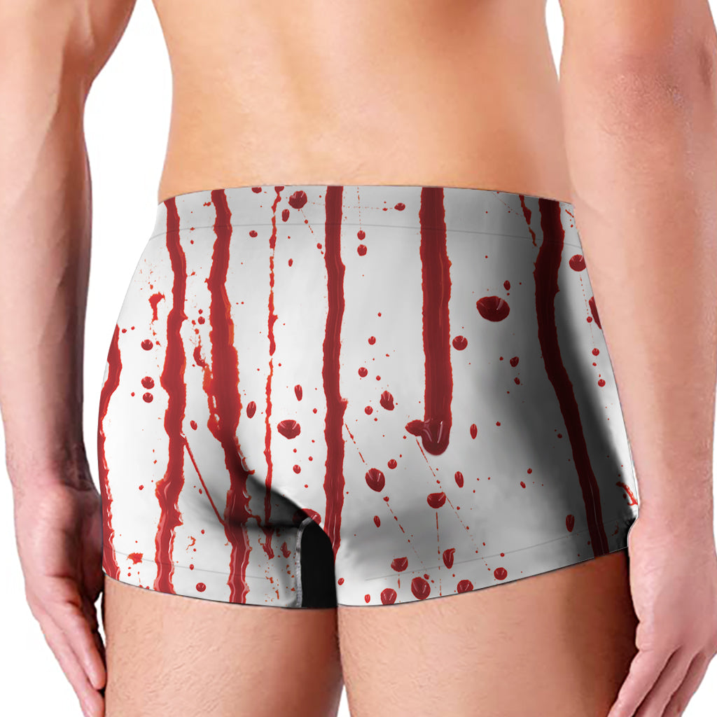 Flowing Red Blood Print Men's Boxer Briefs