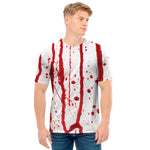 Flowing Red Blood Print Men's T-Shirt