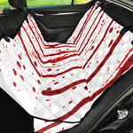 Flowing Red Blood Print Pet Car Back Seat Cover