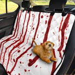 Flowing Red Blood Print Pet Car Back Seat Cover