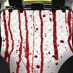 Flowing Red Blood Print Pet Car Back Seat Cover