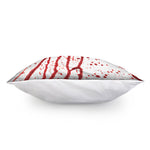 Flowing Red Blood Print Pillow Cover