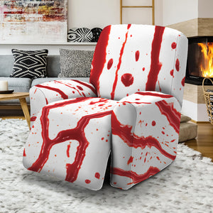 Flowing Red Blood Print Recliner Slipcover