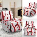 Flowing Red Blood Print Recliner Slipcover