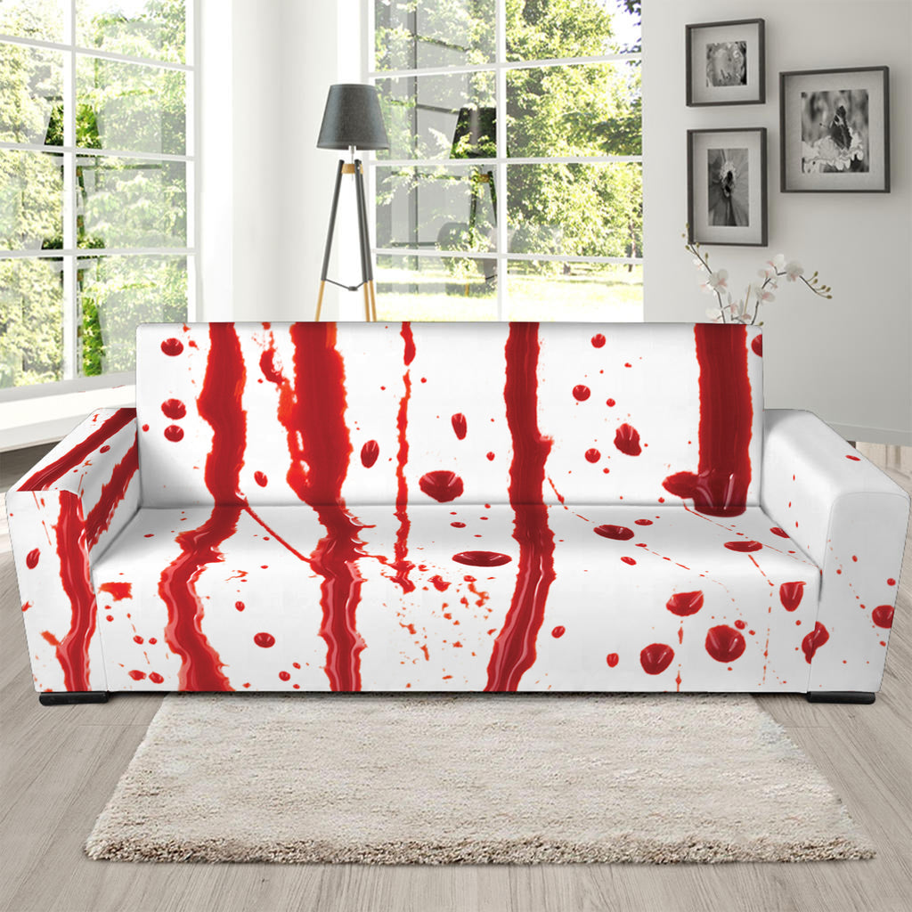 Flowing Red Blood Print Sofa Slipcover