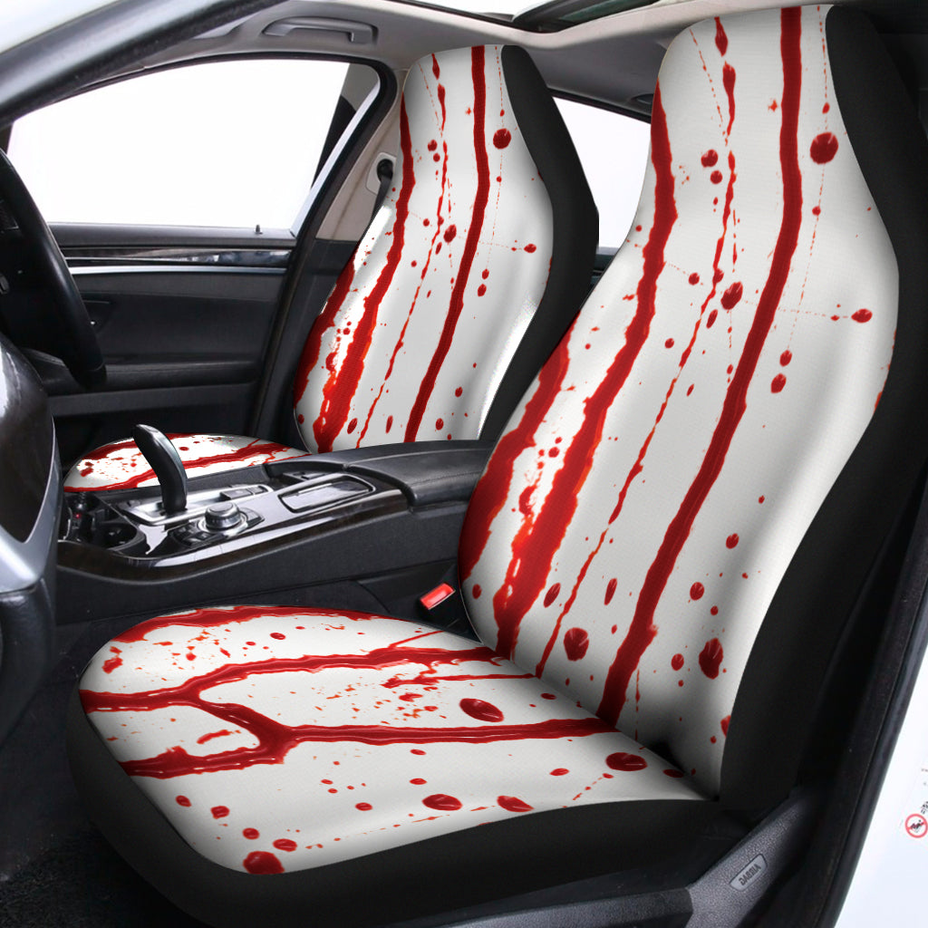 Flowing Red Blood Print Universal Fit Car Seat Covers