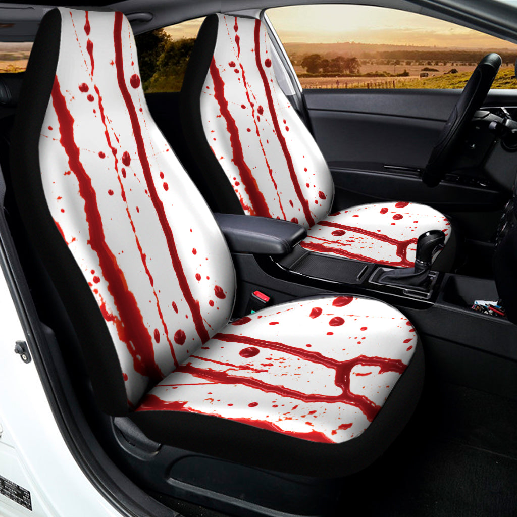 Flowing Red Blood Print Universal Fit Car Seat Covers