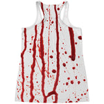 Flowing Red Blood Print Women's Racerback Tank Top