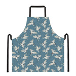 Flying Crane Bird Pattern Print Apron