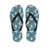 Flying Crane Bird Pattern Print Flip Flops