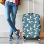 Flying Crane Bird Pattern Print Luggage Cover