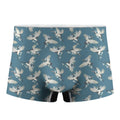 Flying Crane Bird Pattern Print Men's Boxer Briefs