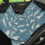 Flying Crane Bird Pattern Print Pet Car Back Seat Cover