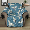 Flying Crane Bird Pattern Print Recliner Protector