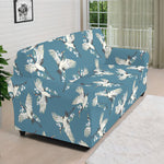 Flying Crane Bird Pattern Print Sofa Cover