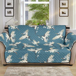 Flying Crane Bird Pattern Print Sofa Protector