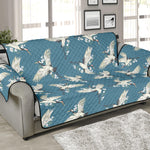 Flying Crane Bird Pattern Print Sofa Protector