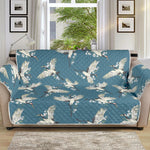 Flying Crane Bird Pattern Print Sofa Protector