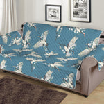 Flying Crane Bird Pattern Print Sofa Protector