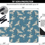 Flying Crane Bird Pattern Print Sofa Protector