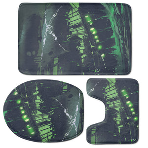 Flying Dutchman Ghost Pirate Ship Print 3 Piece Bath Mat Set