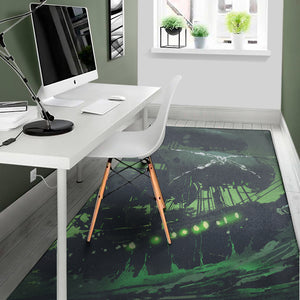 Flying Dutchman Ghost Pirate Ship Print Area Rug