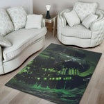 Flying Dutchman Ghost Pirate Ship Print Area Rug