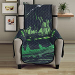 Flying Dutchman Ghost Pirate Ship Print Armchair Protector