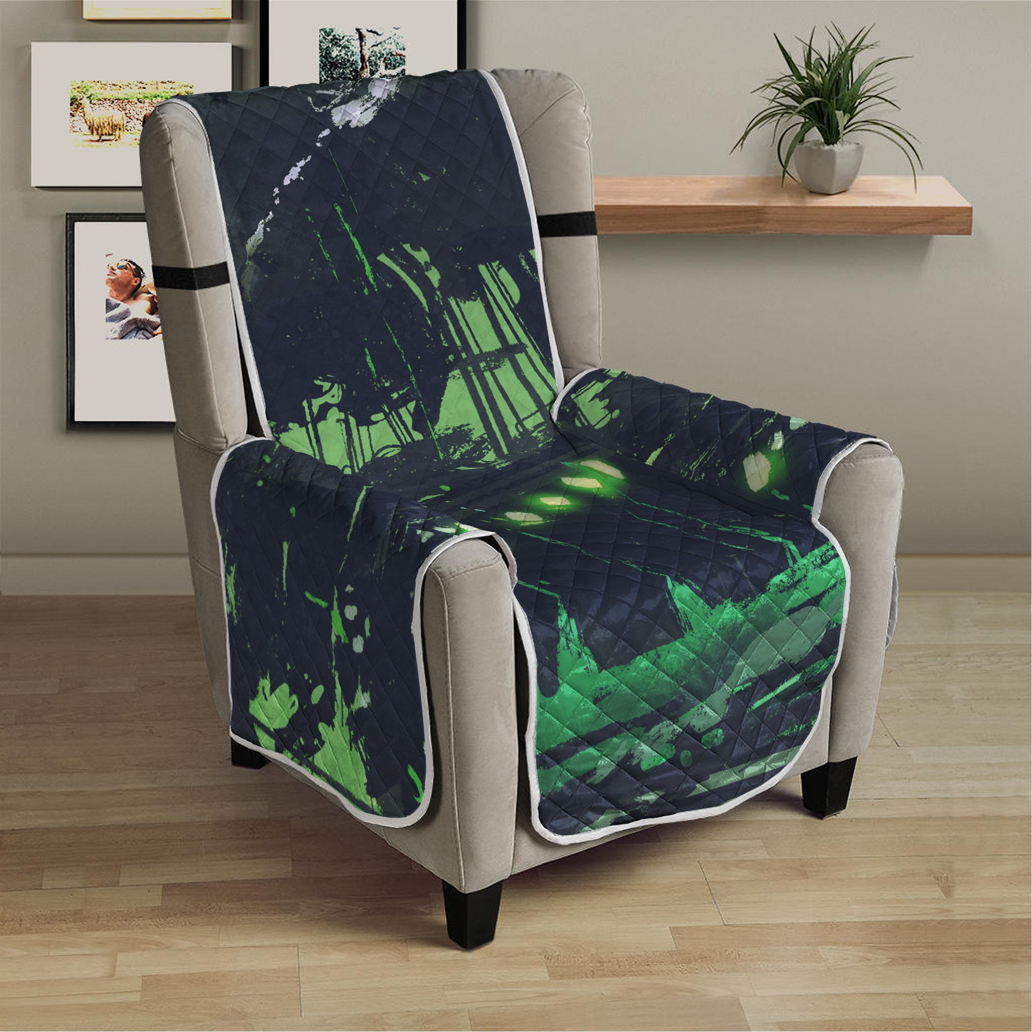 Flying Dutchman Ghost Pirate Ship Print Armchair Protector