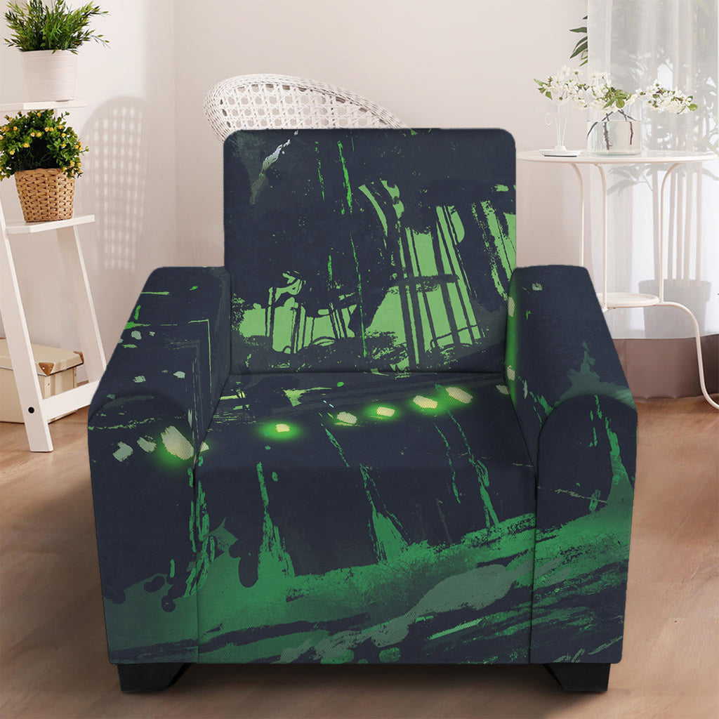 Flying Dutchman Ghost Pirate Ship Print Armchair Slipcover