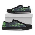 Flying Dutchman Ghost Pirate Ship Print Black Low Top Sneakers