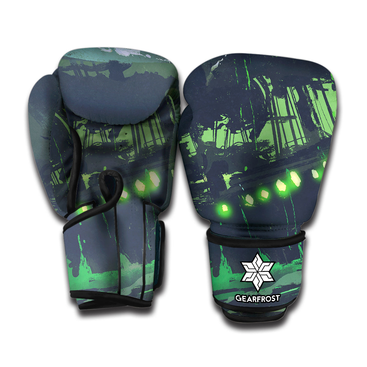 Flying Dutchman Ghost Pirate Ship Print Boxing Gloves