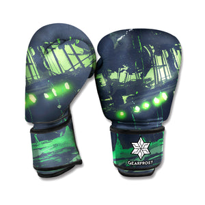 Flying Dutchman Ghost Pirate Ship Print Boxing Gloves