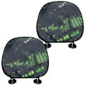 Flying Dutchman Ghost Pirate Ship Print Car Headrest Covers