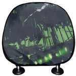 Flying Dutchman Ghost Pirate Ship Print Car Headrest Covers