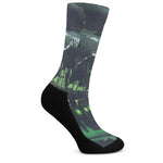 Flying Dutchman Ghost Pirate Ship Print Crew Socks