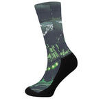 Flying Dutchman Ghost Pirate Ship Print Crew Socks