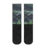 Flying Dutchman Ghost Pirate Ship Print Crew Socks