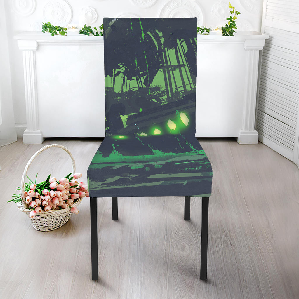 Flying Dutchman Ghost Pirate Ship Print Dining Chair Slipcover