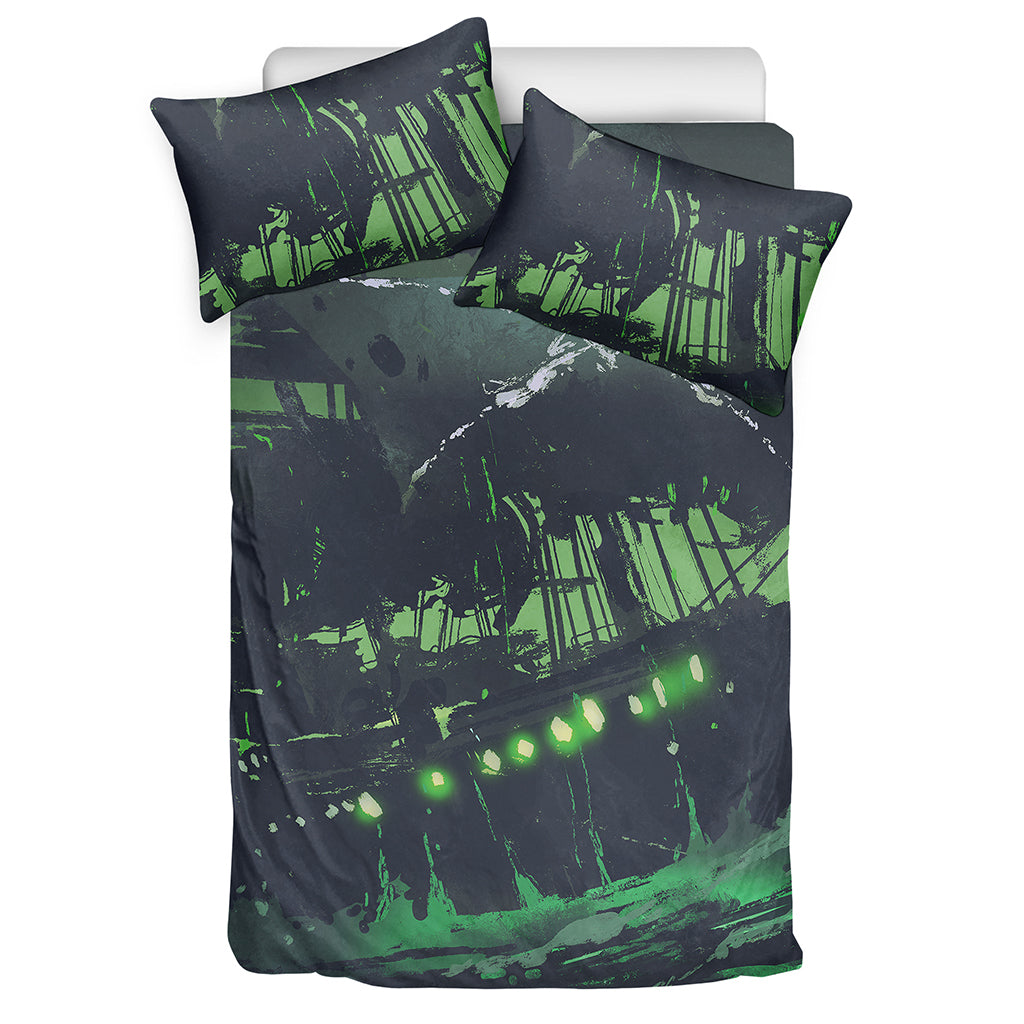 Flying Dutchman Ghost Pirate Ship Print Duvet Cover Bedding Set