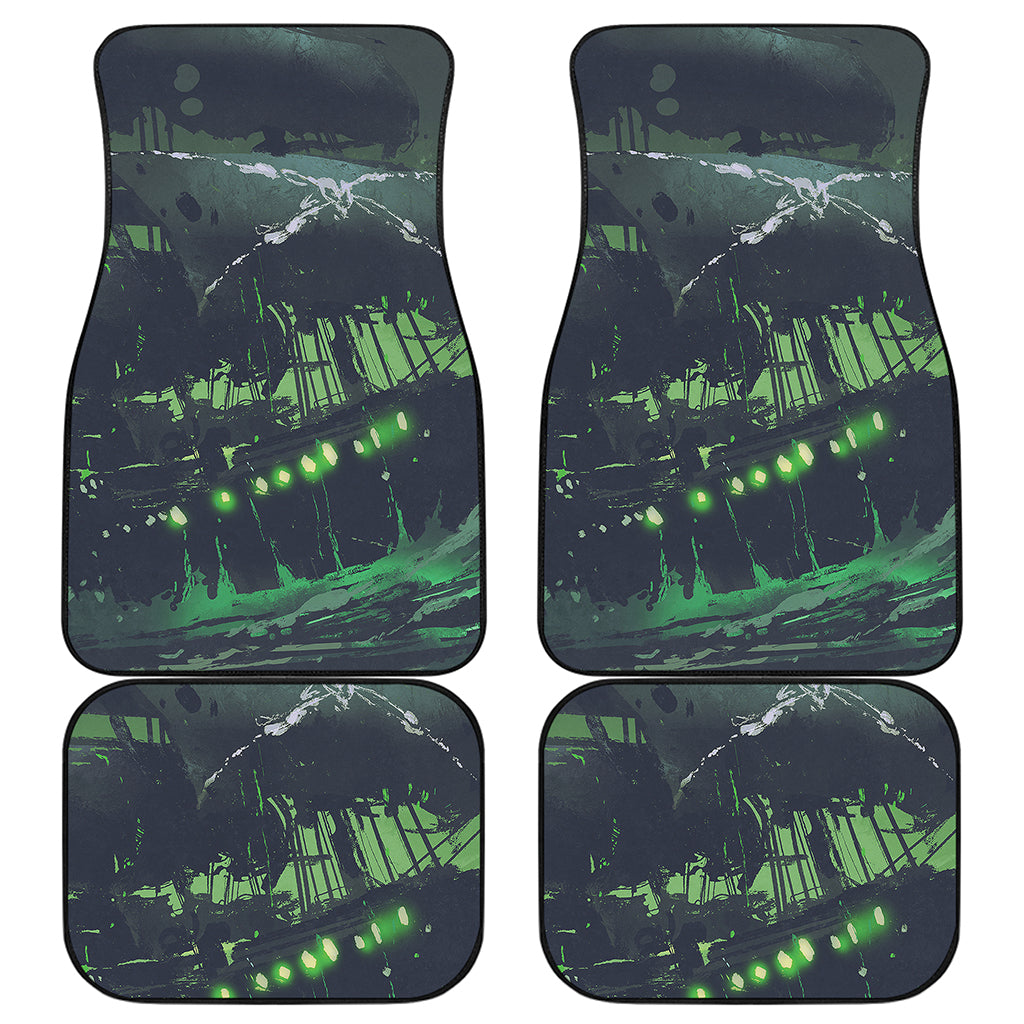 Flying Dutchman Ghost Pirate Ship Print Front and Back Car Floor Mats