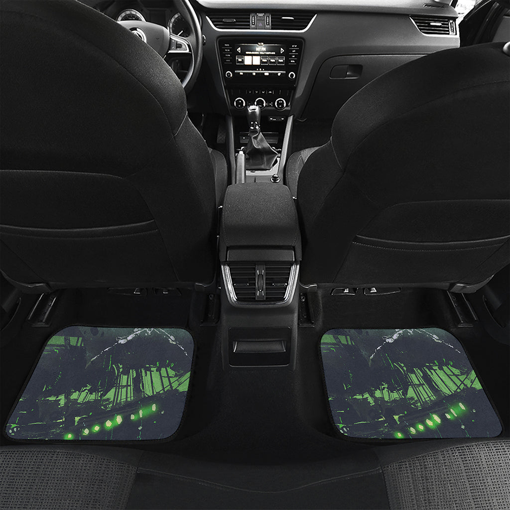 Flying Dutchman Ghost Pirate Ship Print Front and Back Car Floor Mats