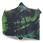 Flying Dutchman Ghost Pirate Ship Print Hooded Blanket