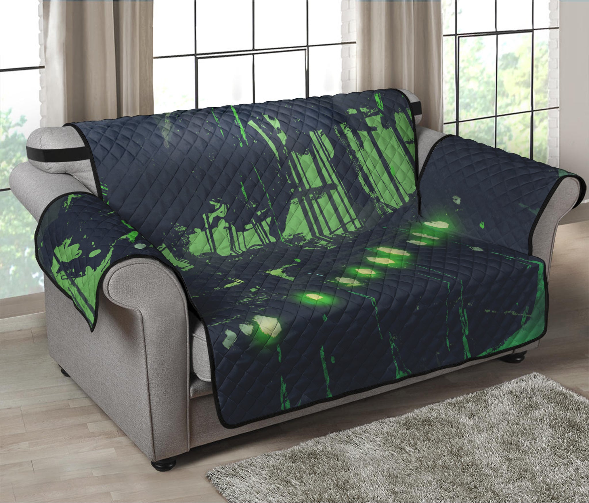 Flying Dutchman Ghost Pirate Ship Print Loveseat Protector