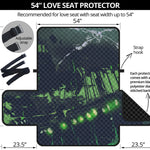 Flying Dutchman Ghost Pirate Ship Print Loveseat Protector