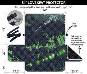 Flying Dutchman Ghost Pirate Ship Print Loveseat Protector