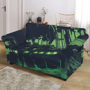 Flying Dutchman Ghost Pirate Ship Print Loveseat Slipcover