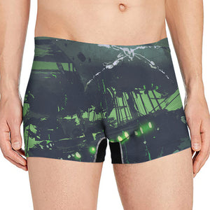 Flying Dutchman Ghost Pirate Ship Print Men's Boxer Briefs