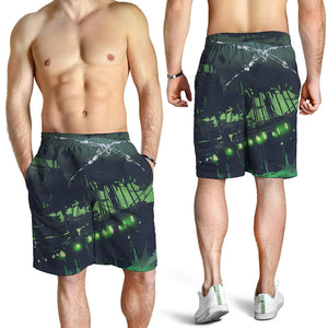 Flying Dutchman Ghost Pirate Ship Print Men's Shorts