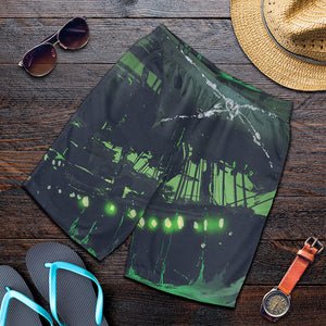 Flying Dutchman Ghost Pirate Ship Print Men's Shorts